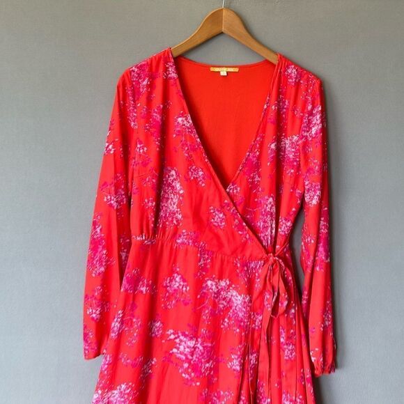 🎉5 for$40🎉Gianni Bini Maxi Long Wrap Dress Size S - Picture 3 of 8